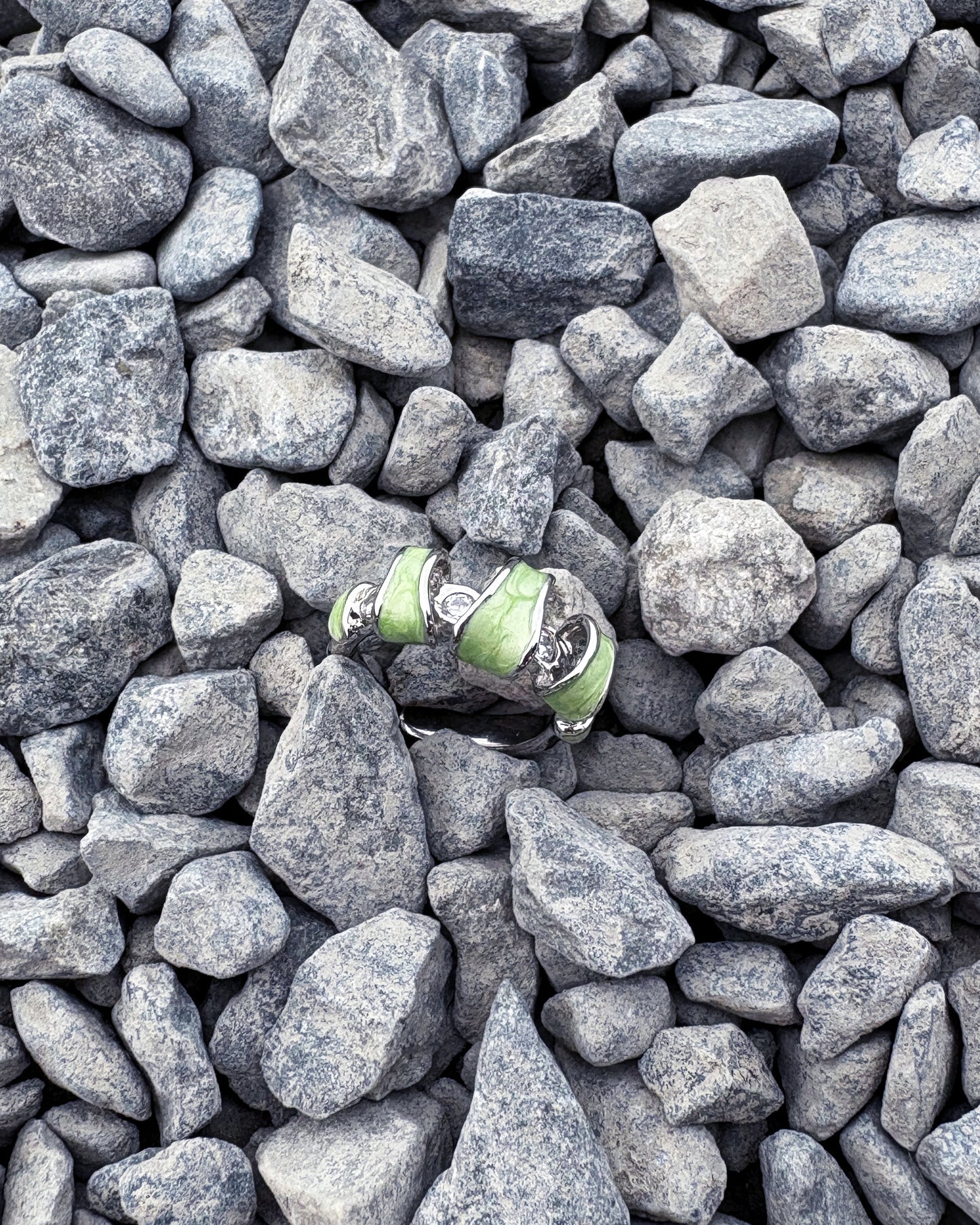 Lucid Helix Coil in Green Swirls