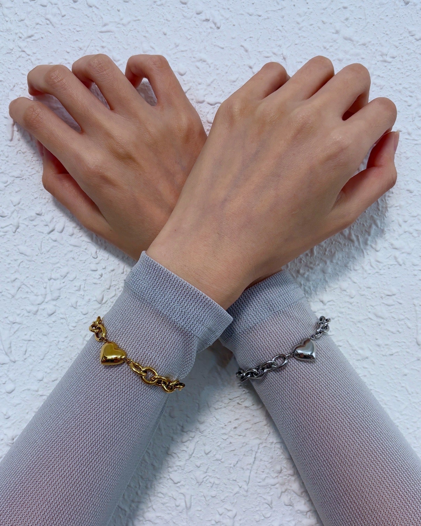 Heartbound Chain in White Gold