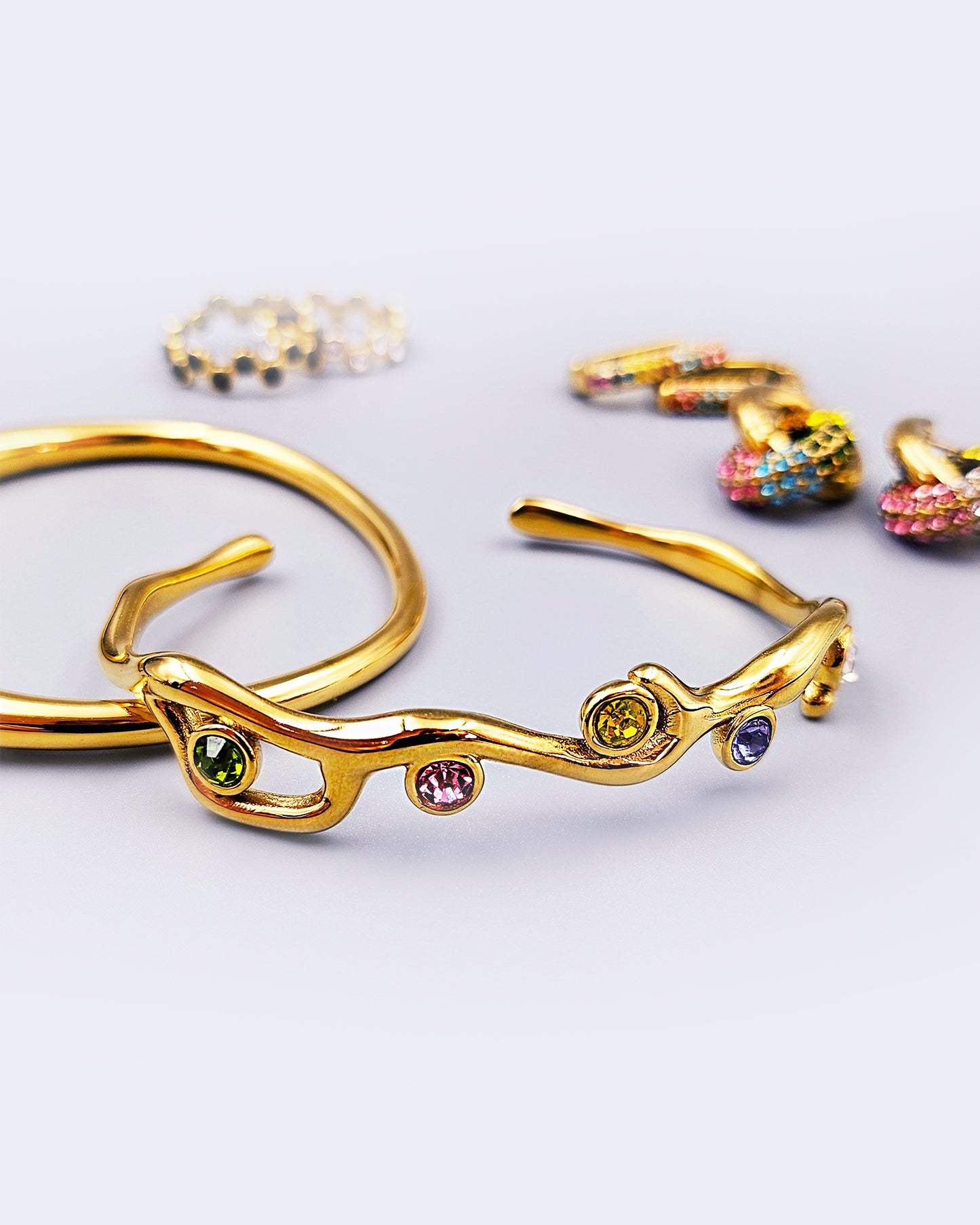 Reef Ripples Bangle in Candy Rainbow