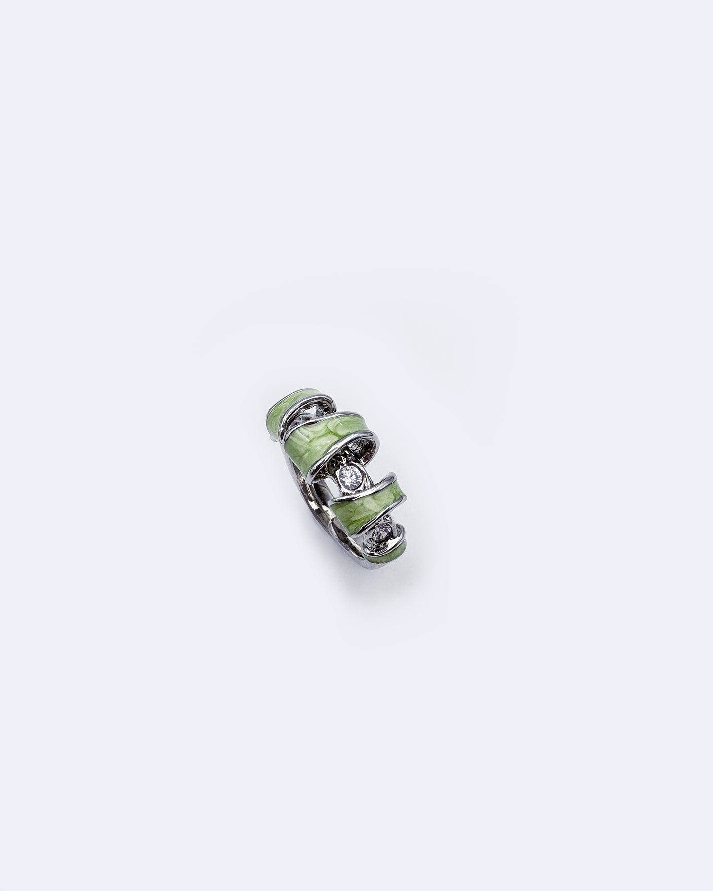 Lucid Helix Coil in Green Swirls
