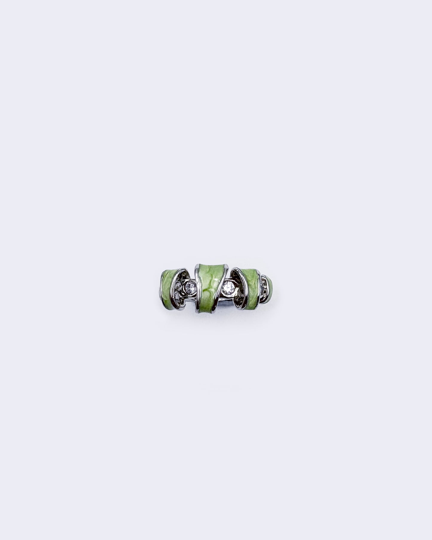 Lucid Helix Coil in Green Swirls