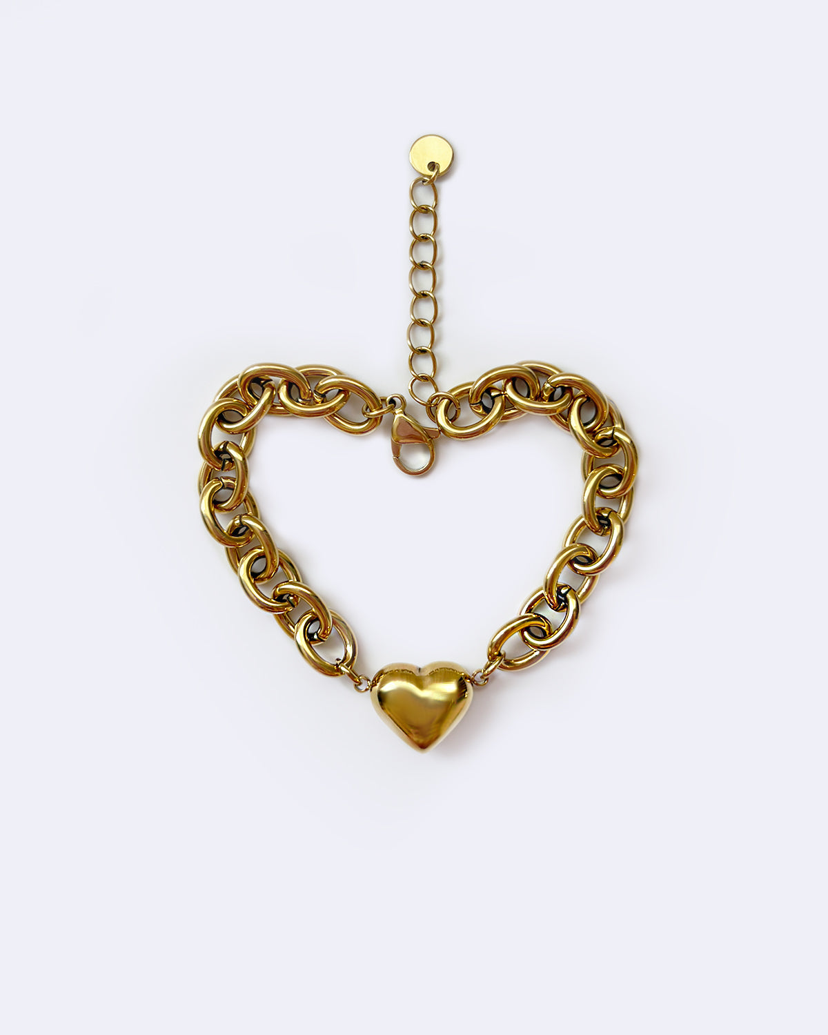 Heartbound Chain in Gold