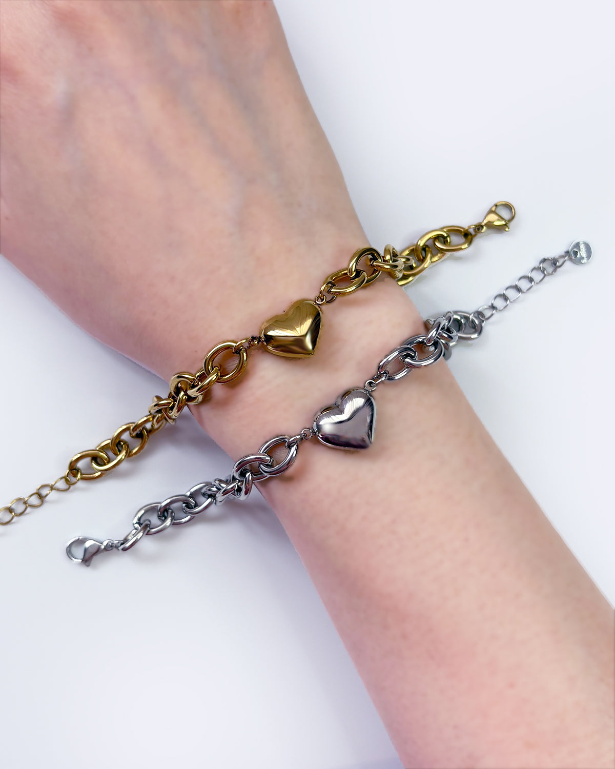 Heartbound Chain in White Gold