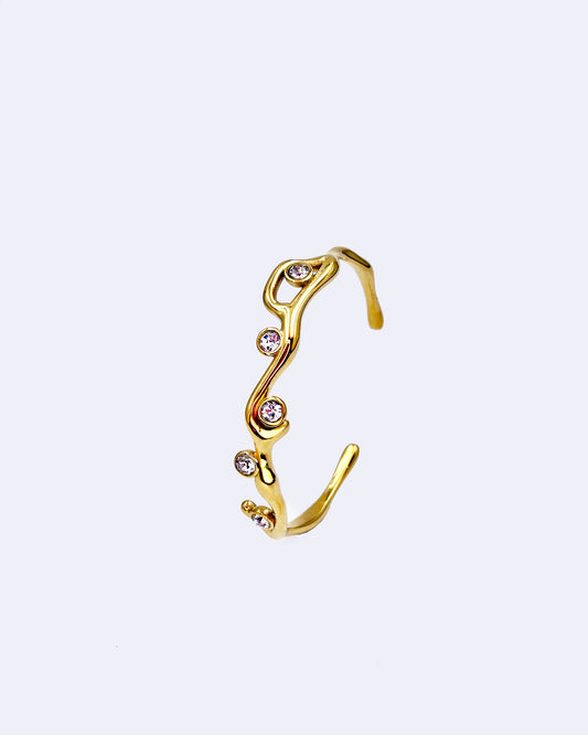 Reef Ripples Bangle in White