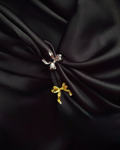 Velour Bow in Gold