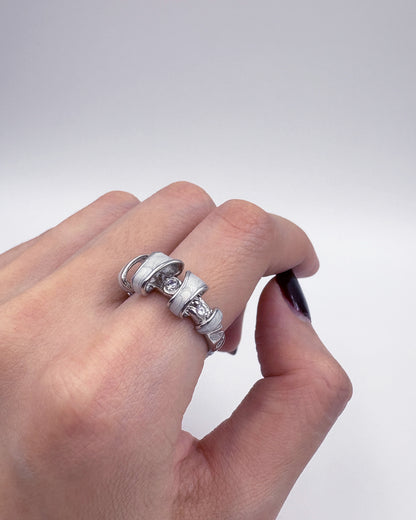 Lucid Helix Coil in White Swirls
